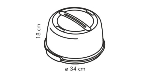 Kühl-Servierbrett mit Haube DELÍCIA ø 34 cm