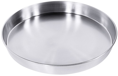 Bierglasträger aus Edelstahl 18/10, seidenmatt, mit gebördeltem Rand Durchmesser: 32 cm, Höhe: 4 cm