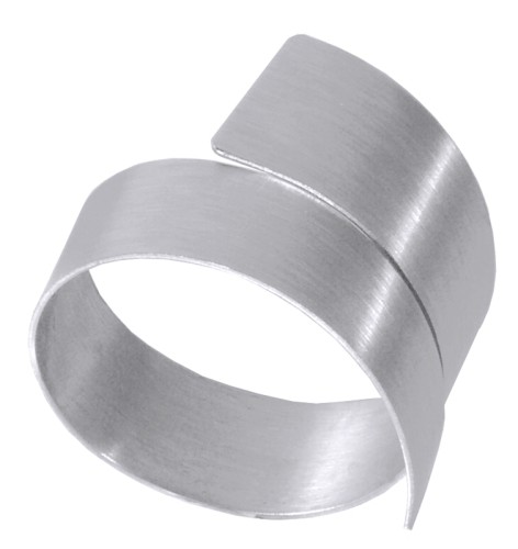 Serviettenring aus Edelstahl, matt poliert Durchmesser: 3,5 cm, Breite: 3 cm