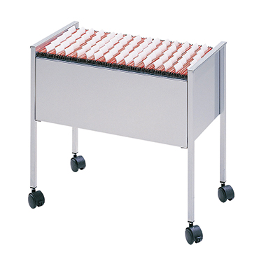 DURABLE Hängemappenwagen ECONOMY 80 65,5 x 59,2 x 36,8 cm (B x H x T) Stahl, epoxidharzbeschichtet silber metallic