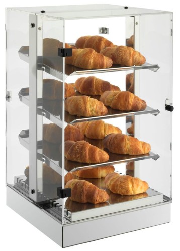 NEUMÄRKER Backwaren-Warmhaltevitrine Tower 340x340x600 mm