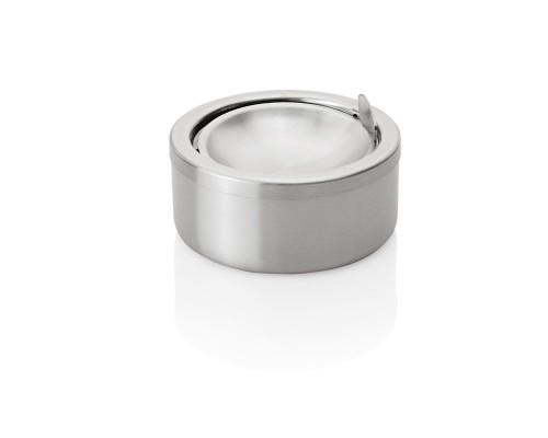 Druckaschenbecher. Edelstahl.