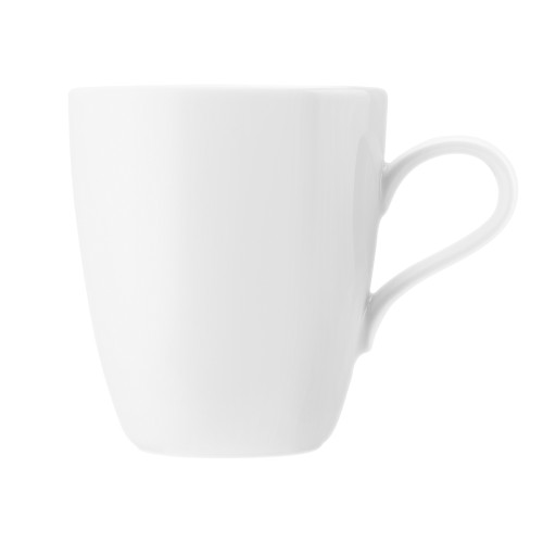 Seltmann Becher mit Henkel 0,38 l M5389, rund, Form: Coup Fine Dining, weiss, hohe Kantenschlagfestigkeit, Made in Germany