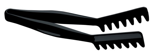 Schwarze Winkelzange 27,5 cm von Cambro