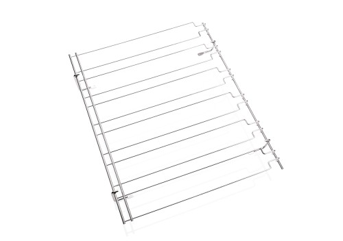 Gläserschiene. verchromt, Halter mit 5 Schienen. verchromt.