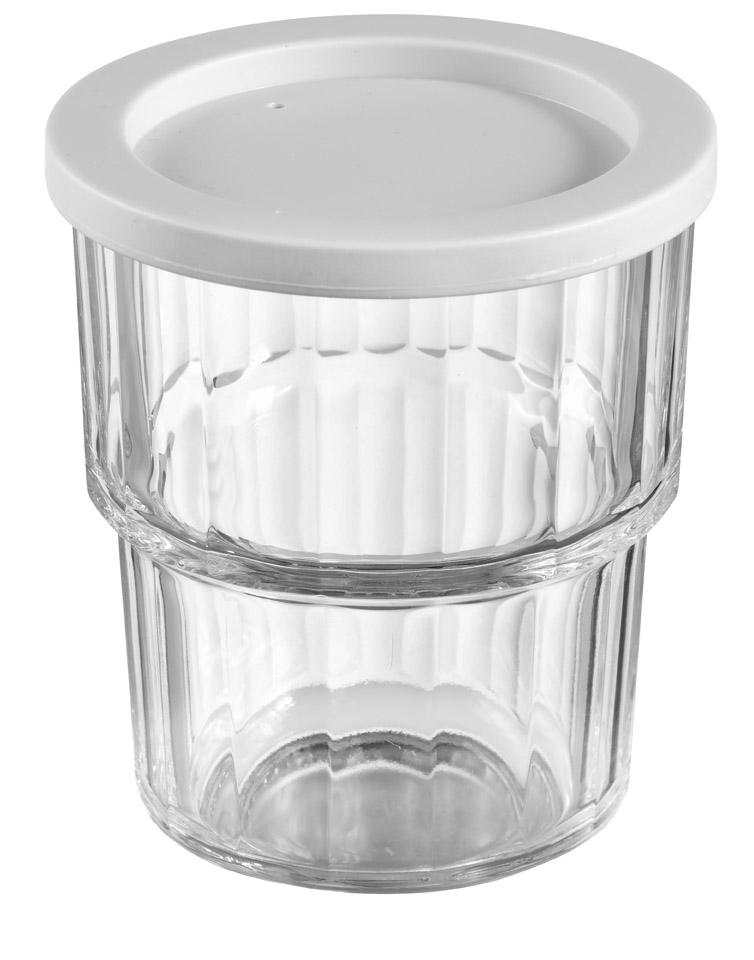 Eurodeckel zu Norvege Material: PP, Farbe: grau passt nicht auf das 0,16 l Glas