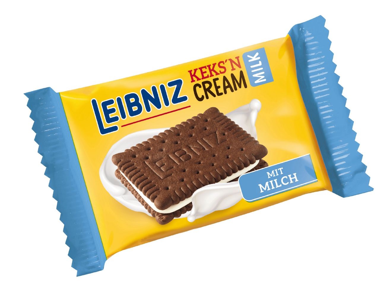 BAHLSEN LEIBNIZ Keks'n Cream Milk 1er Karton Inhalt: 100 Einzelriegel à 19g Hygienisch einzeln verpackt