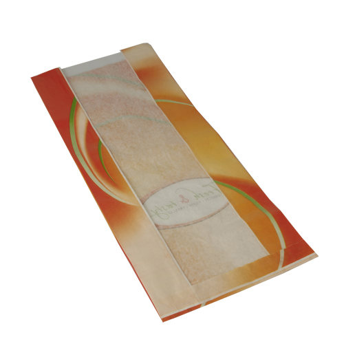 1000 Sichtstreifenbeutel 33 cm x 16 cm x 8,7 cm weiss "Fresh & Tasty" von PAPSTAR