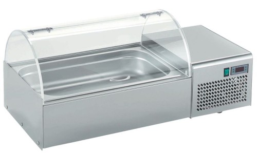 NEUMÄRKER Kühlvitrine Top I für 1x GN 1/1 - 100 mm tief 820x390x350 mm