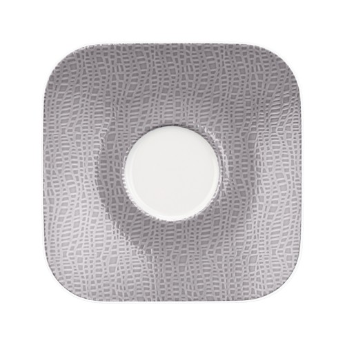 Seltmann Kombi-Untere eckig groß 16x16 cm M5387, eckig, Form: Coup Fine Dining, Dekor: 57272 8, hohe Kantenschlagfestigkeit, Made in Germany