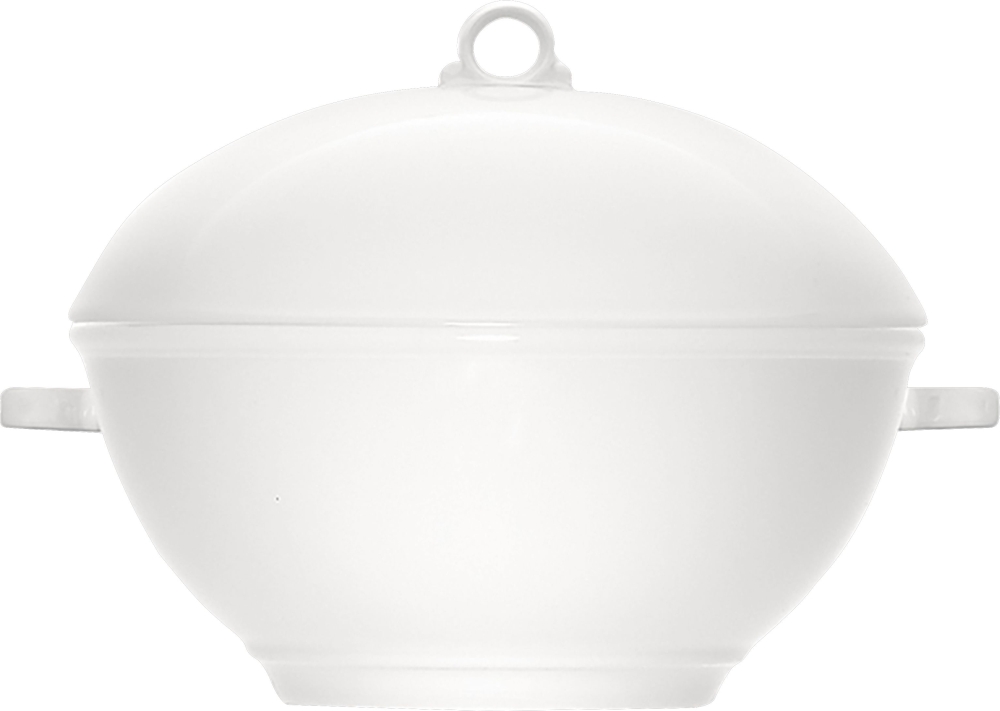 Bauscher Terrine Komplett COME4TABLE, Durchmesser: 226 mm, Inhalt: 2 ltr., Höhe: 185 mm, uni weiss