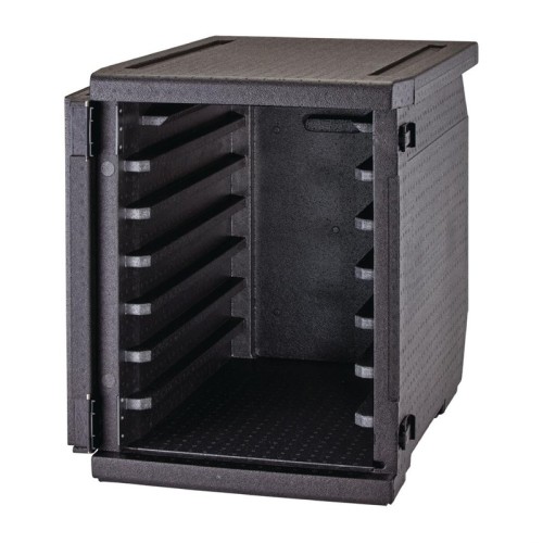 Cambro isolierter Frontlader Lebensmitteltransportbehälter 126L mit 6 Schienen. Sorgfältig konzipierte, integrierte