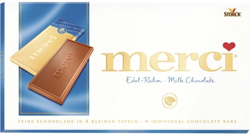 Merci Edel-Rahm Tafelschokolade 100G