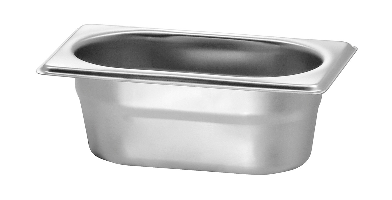 Bartscher GN-Behälter, 1/9, T65 | Ausführung:Ohne Perforation | Maße: 17,6 x 10,8 x 6,5 cm.Gewicht: 0,1 kg