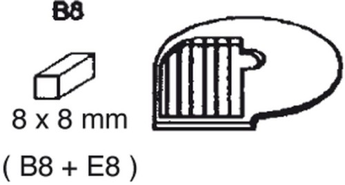 NEUMÄRKER Raffeleinsatz (für Stifte) B 8 für Multi-Gemüse-Schneider