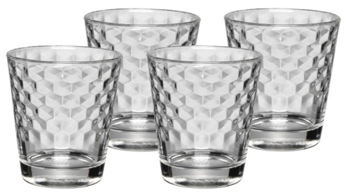 WMF Tumbler im Honeycomb Design,Set 4tlg. | Maße: 18,5 x 18 x 11 cm