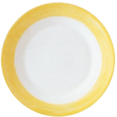 Teller flach 15,5cm Arcoroc Form BRUSH - Yellow / Gelb von Arcoroc