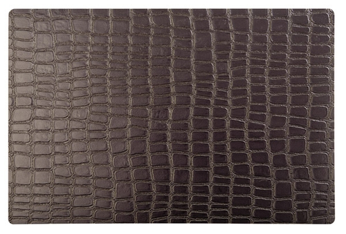 Tischset - braun -CROCO- 45 x 30 cm Kunststoff (EVA) rutschhemmende Unterseite wasserfest Farbe: Braun