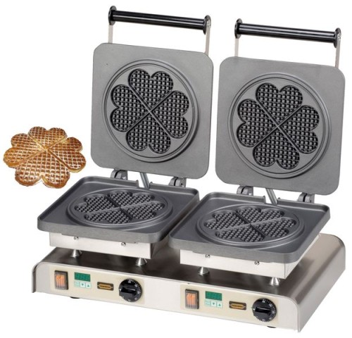 NEUMÄRKER Waffeleisen Sunny II mit 2 Digitaltimern, Aluminiumplatten beschichtet 610x340x250 mm