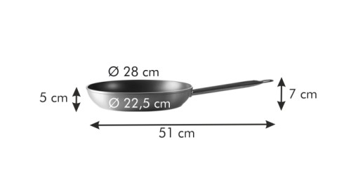 Bratpfanne GrandCHEF ø 28 cm, langer Stiel