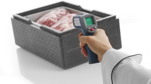 HENDI Infrarot Thermometer - -32/300C - 37x70x(H)150 mm. Zur Messung der Oberflächentemperatur.