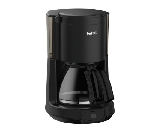 Tefal Filterkaffeemaschine mattschwarz mit 1,25 Litern Kapazität, automatische Abschaltfunktion und Anti-Tropfsystem