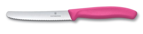 Victorinox Tomatenmesser Swiss Classic, Wellenschliff, pink, 11 cm