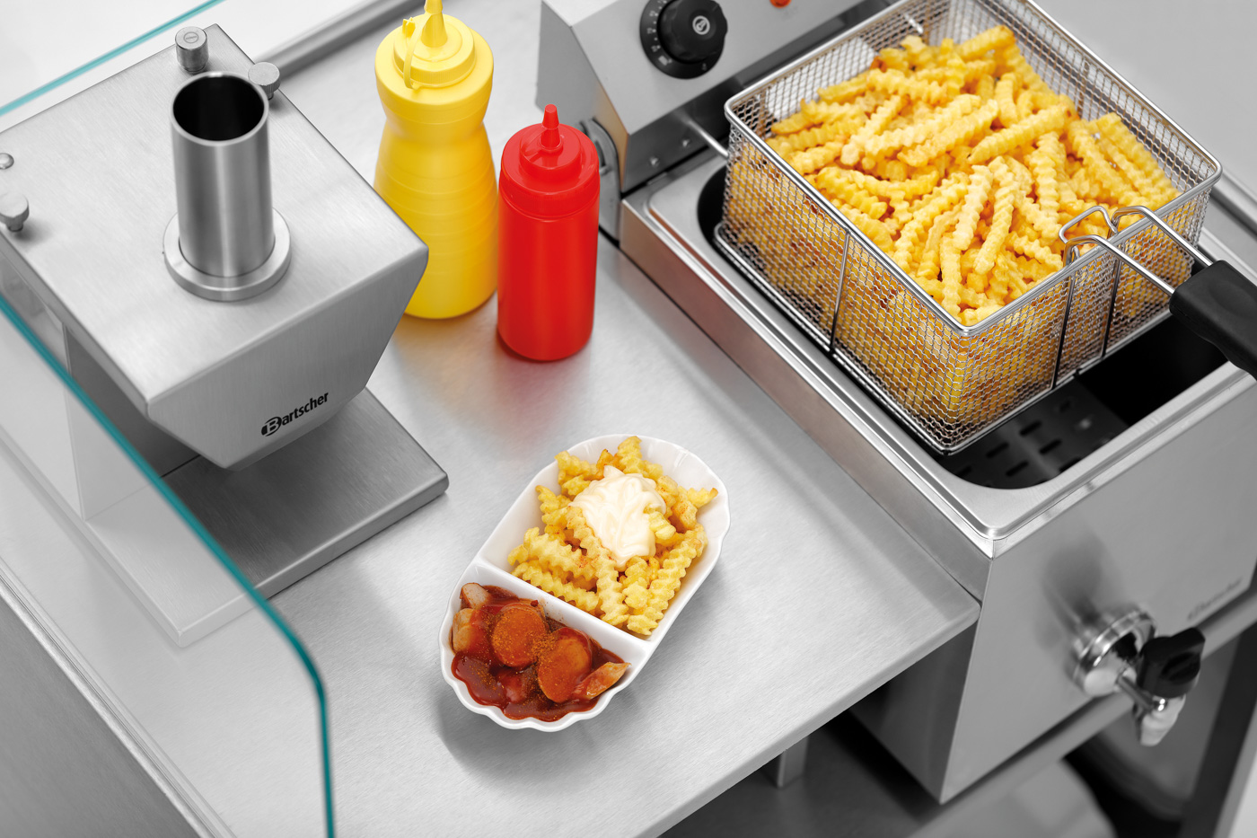 Bartscher Einlegeboden M1 Snackpoint 200 | TiefeStellfläche: 575 mm | Maße: 75,5 x 57,8 x 1,5 cm.Gewicht: 3,7 kg