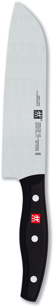 Santokumesser 31 cm Zwilling - Twin Pollux Griff: genietet, Kunststoff schwarz