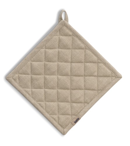 Topflappen Puro 55%Baumwolle/45%Leinen natur 20,0x20,0 cm von Kela