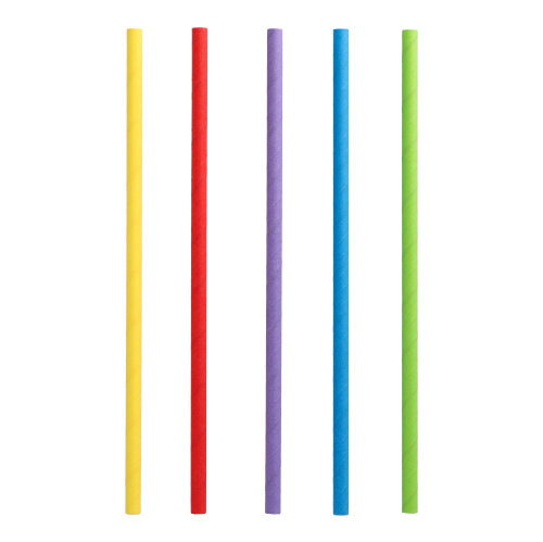 135 Shake-Halme, Papier Ø 8 mm · 25 cm farbig sortiert von PAPSTAR