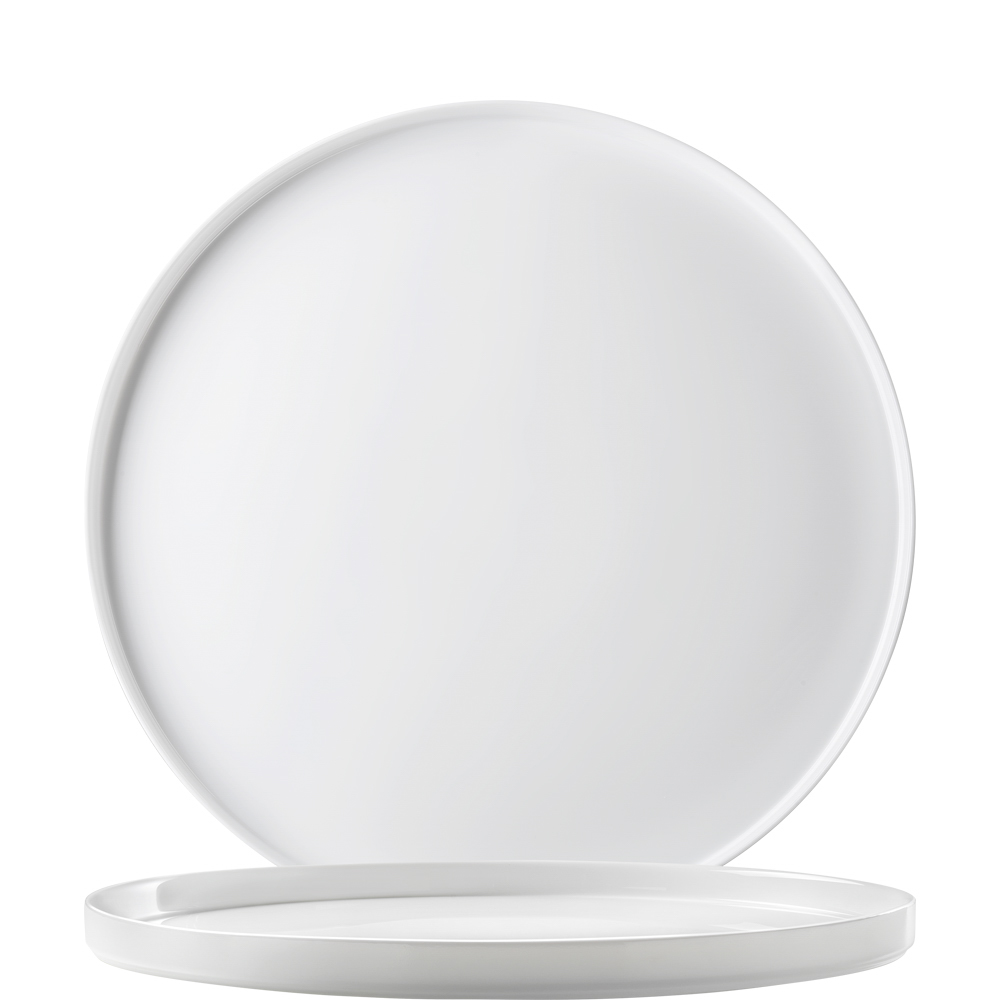Bormioli Rocco Grangusto White Teller flach 27cm, weiß, Opalglas