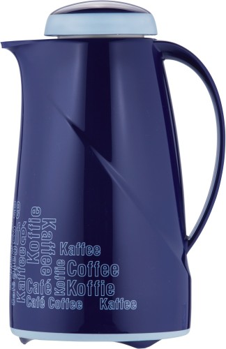 Helios Isolierkanne Wave 1,0 l Coffee Break blau