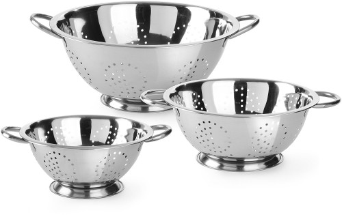 HENDI Seiher Kitchen Line, Durchmesser 24 cm, Höhe: 11 cm,