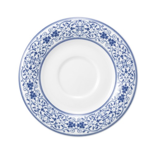 Seltmann Untere zur Moccatasse 14,5 cm, rund, Form: Savoy, Dekor: 57513 Grand Blue, hohe Kantenschlagfestigkeit, Made in Germany