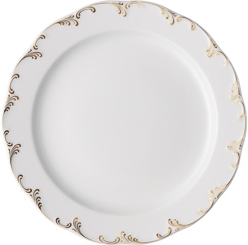 Monbijou Goldene Staffage Teller flach 25 cm