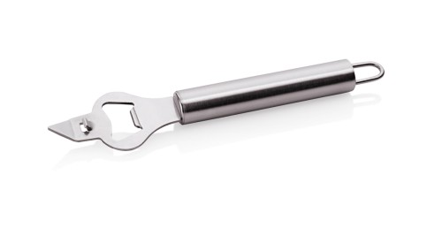 Flaschen-/Dosenöffner. Chromnickelstahl.