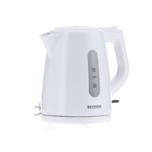 Severin Wasserkocher, ca. 2200 W, ca. 1,0 L, 360° central-cordless-system, abwaschbarer Kalkfilter