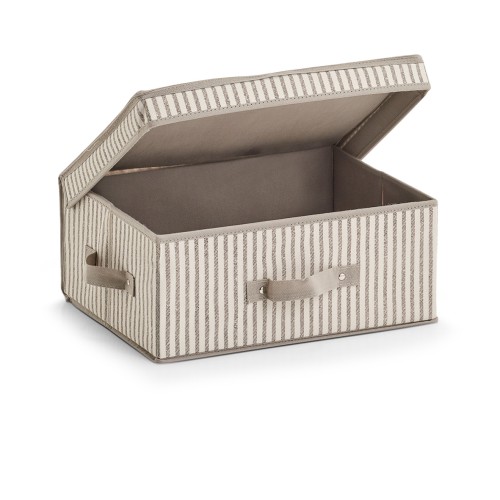 Aufbewahrungsbox, 100% Polypropylen (Vlies), 38x29x16,5 cm. Farbe: beige. Schnell verstaut und einfach aufgebaut. Unsere praktische