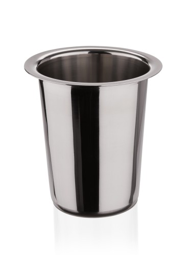 Besteckköcher. ungelocht. Chromnickelstahl.