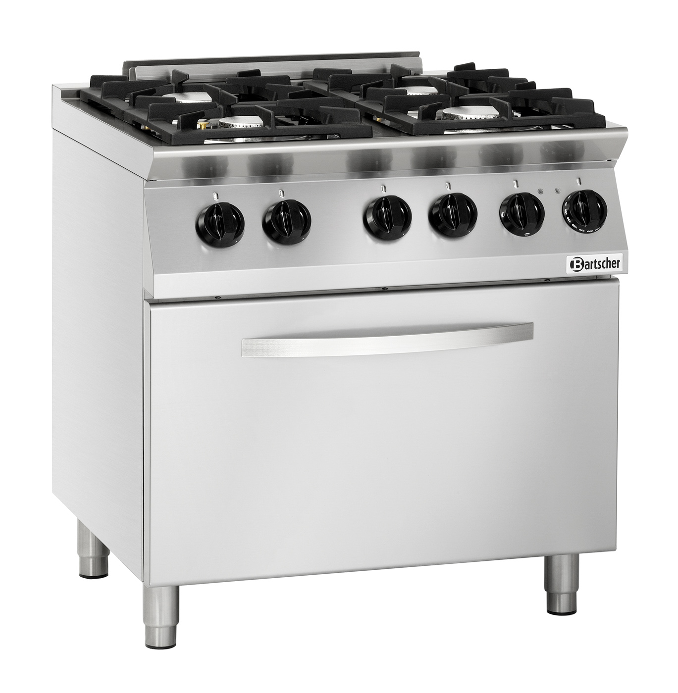 Bartscher Gasherd MFG 7341 | Pilotflamme: Ja |Maße: 80 x 73 x 91,0 cm. Gewicht: 108,4 kg