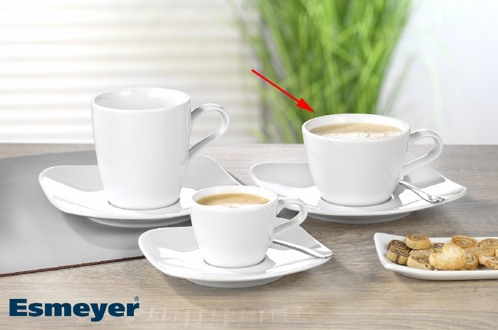 Seltmann Cappuccione-Obertasse Form: Coup Fine Dining - uni weiss Kapazität: 0,22 l