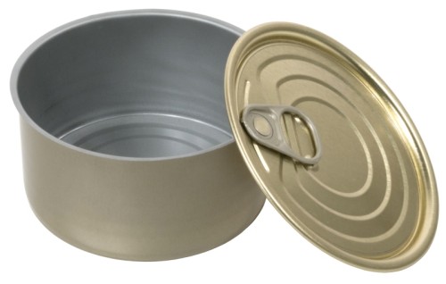 Konservendose mit Deckel, rund