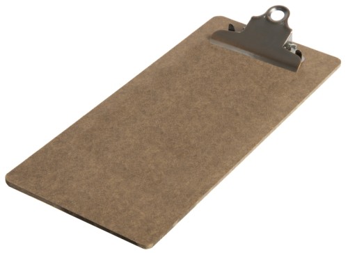 Klemmbrett, schmal 26,5 x 11,5 cm