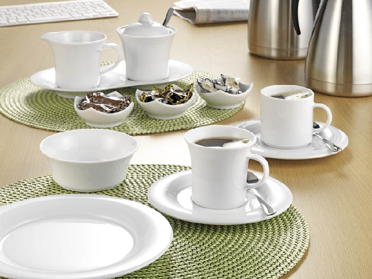 Suppenteller SAVOY, Durchmesser: 23 cm, rund, tief, uni weiss, Seltmann Porzellan.