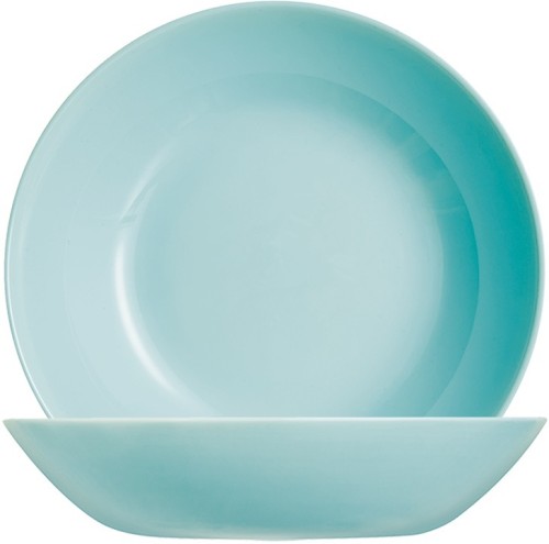 Suppenteller DIWALI tief mit 0,78l, 20cm, Farbe: mint, aus Opalglas (gehärtet), in Coupteller-Form, ohne breite "Fahne"