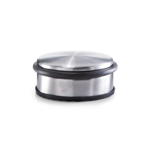 Zeller Türstopper aus Edelstahl, extra schwer, mit Bodenschutz, Gewicht: ca. 1,5 kg Durchmesser: 10 cm, Höhe: 4,5 cm