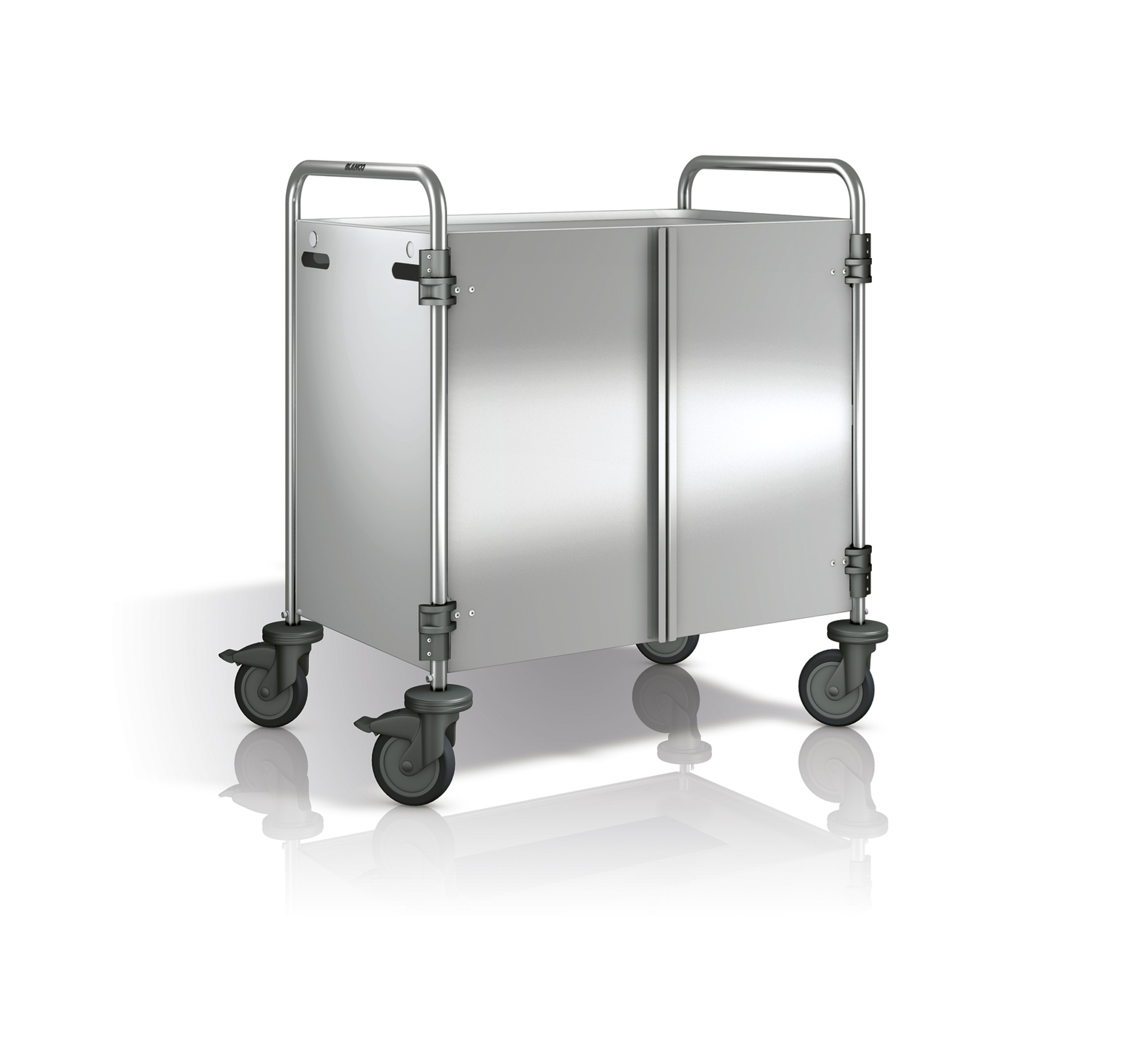 Verkleidung mit Flügeltüren in Edelstahl für SW 8x5-3