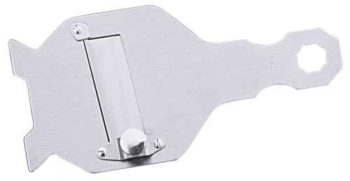 Trüffel-/ Feinhobel mit gewellter Klinge aus Edelstahl 18/0, hochglänzend, mit stufenloser Einstellschraube und extra scharfer Klinge,