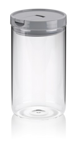 KELA Vorratsdose Arik Glas hellgrau 19,0cm 10,5cmØ 1,2l